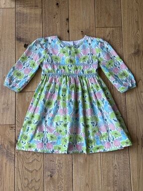 Bella Bliss Peacock and Floral Print Dress size 5